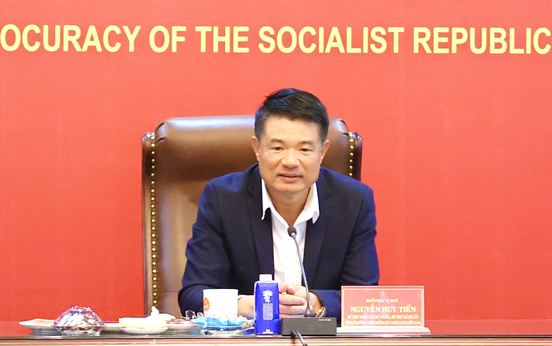 Viện trưởng VKSND tối cao Nguyễn Huy Tiến gặp mặt đầu xuân Ất Tỵ năm 2025