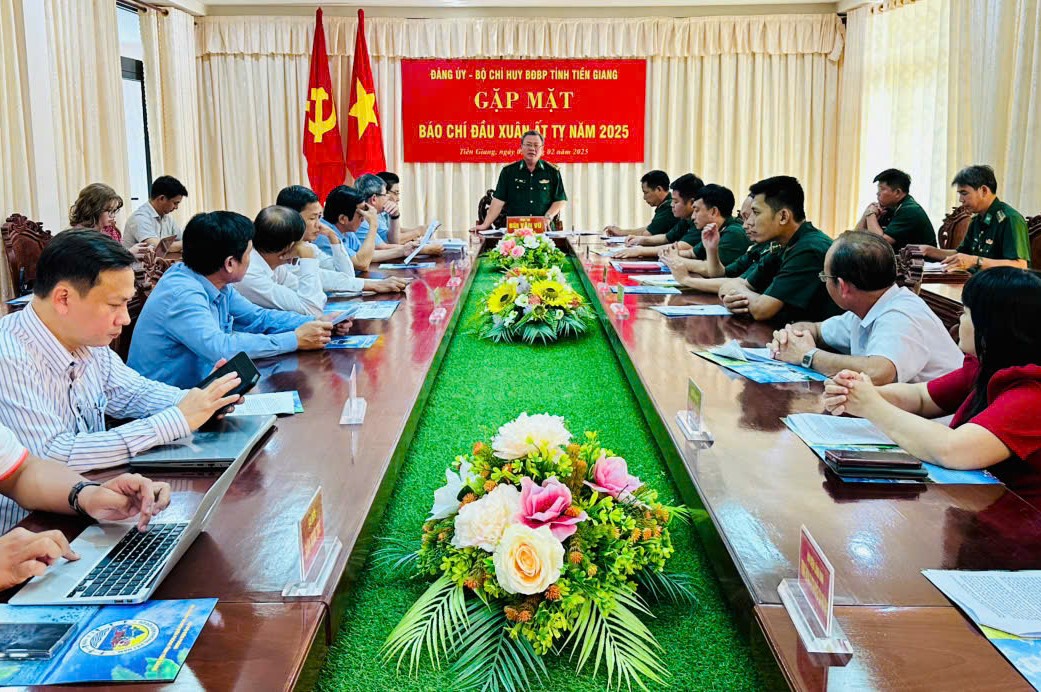 Bộ Chỉ huy Bộ đội Biên phòng tỉnh Tiền Giang tổ chức gặp mặt báo chí đầu xuân Ất Tỵ