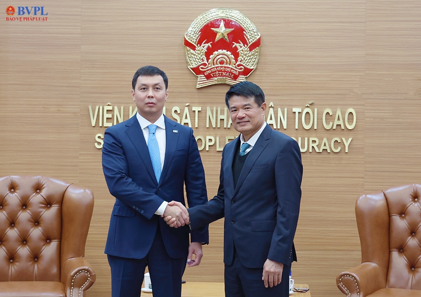 Viện trưởng Nguyễn Huy Tiến tiếp Chủ tịch Cơ quan phòng, chống tham nhũng Kazakhstan