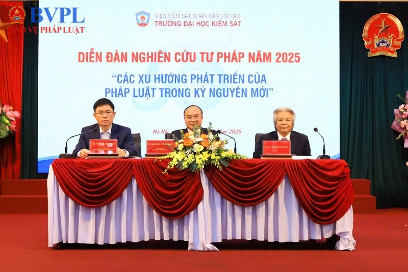 Diễn đàn Nghiên cứu tư pháp năm 2025  Các xu hướng phát triển của pháp luật trong kỷ nguyên mới