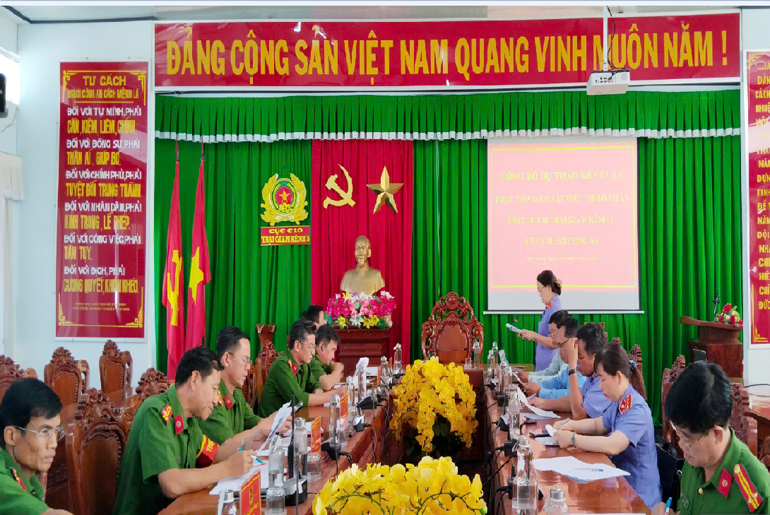 VKSND tỉnh Hậu Giang công bố dự thảo kết luận kiểm sát trực tiếp tại Trại giam Kênh 5