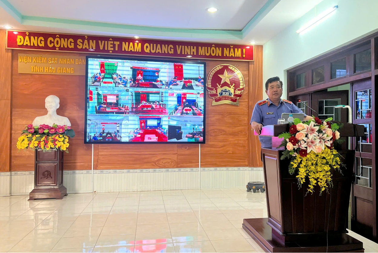 VKSND tỉnh Hậu Giang sơ kết công tác kiểm sát 6 tháng đầu năm 2025