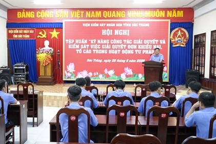 VKSND tỉnh Sóc Trăng tổ chức tập huấn về công tác khiếu nại, tố cáo