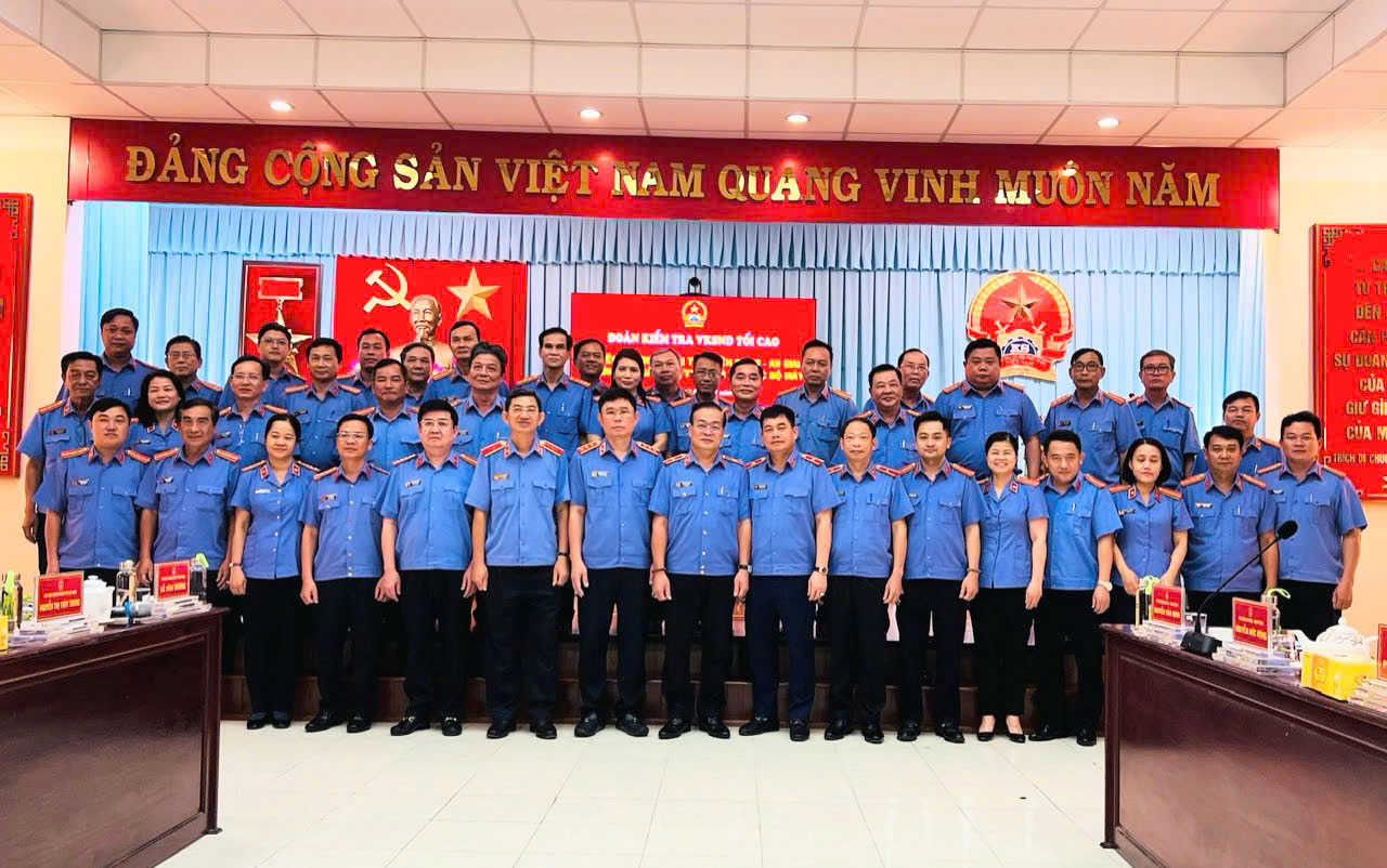 VKSND tối cao kiểm tra việc sắp xếp tổ chức, tinh gọn bộ máy tại VKSND tỉnh An Giang
