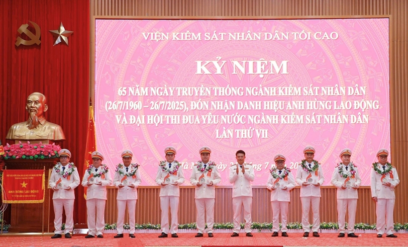 Vinh danh 9 tập thể điển hình tiên tiến tiêu biểu của ngành Kiểm sát nhân dân