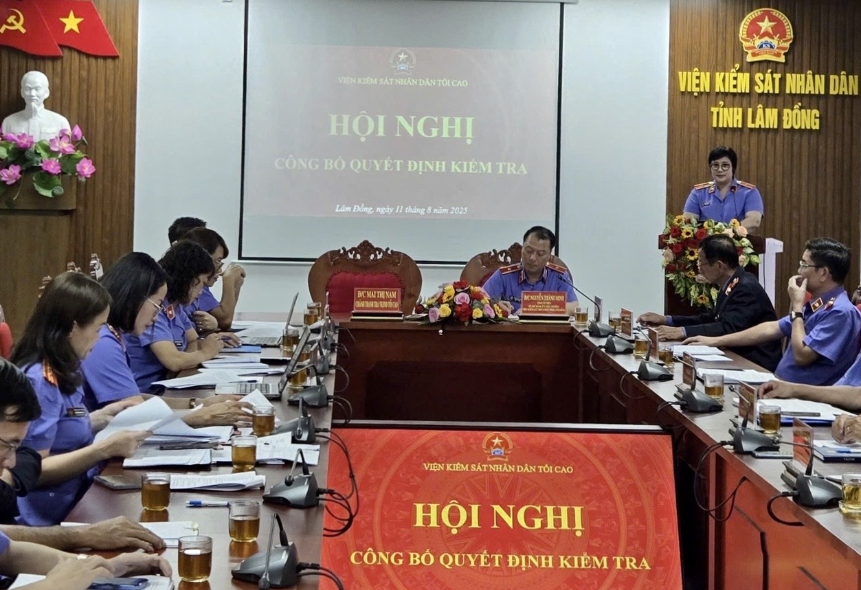 Thanh tra VKSND tối cao kiểm tra việc sắp xếp, tinh gọn tổ chức bộ máy tại VKSND tỉnh Lâm Đồng