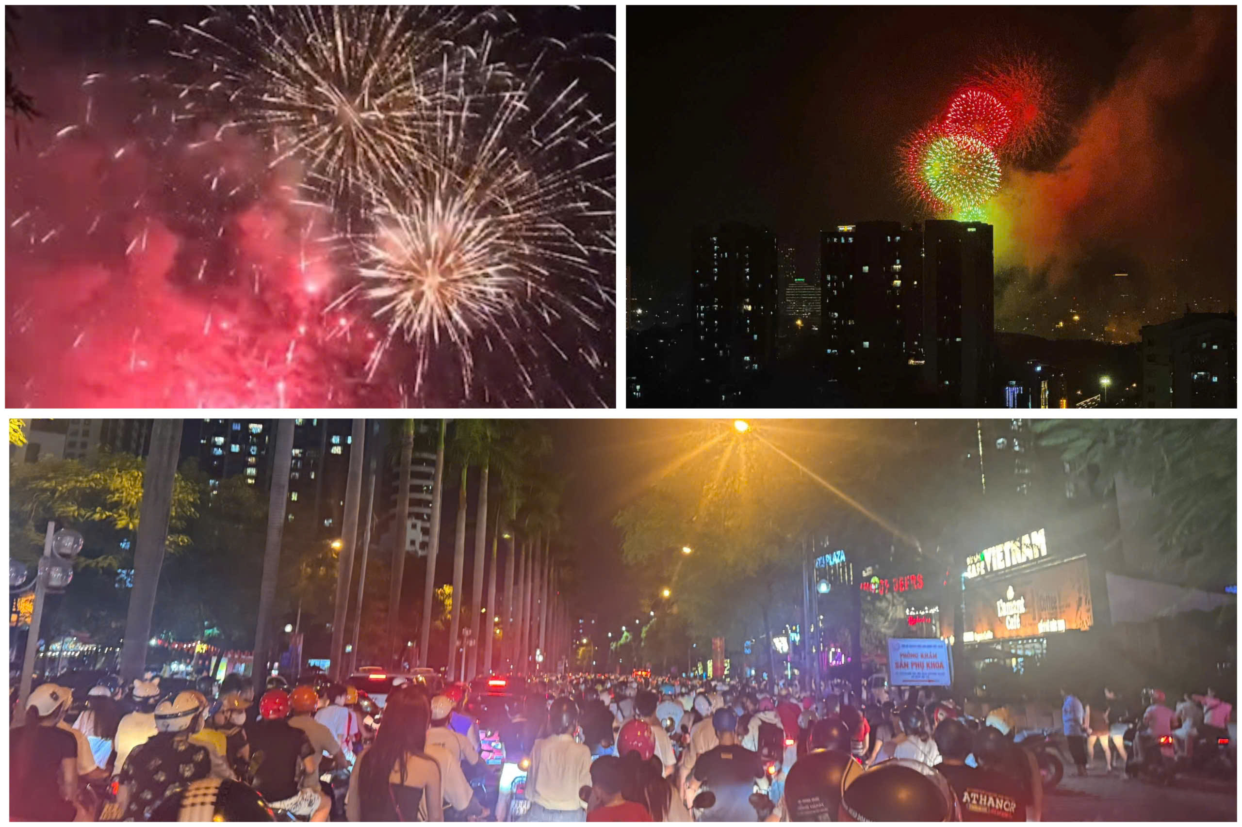 Pháo hoa rực sáng bầu trời, người dân nô nức đổ về các điểm bắn chào mừng ngày Quốc khánh