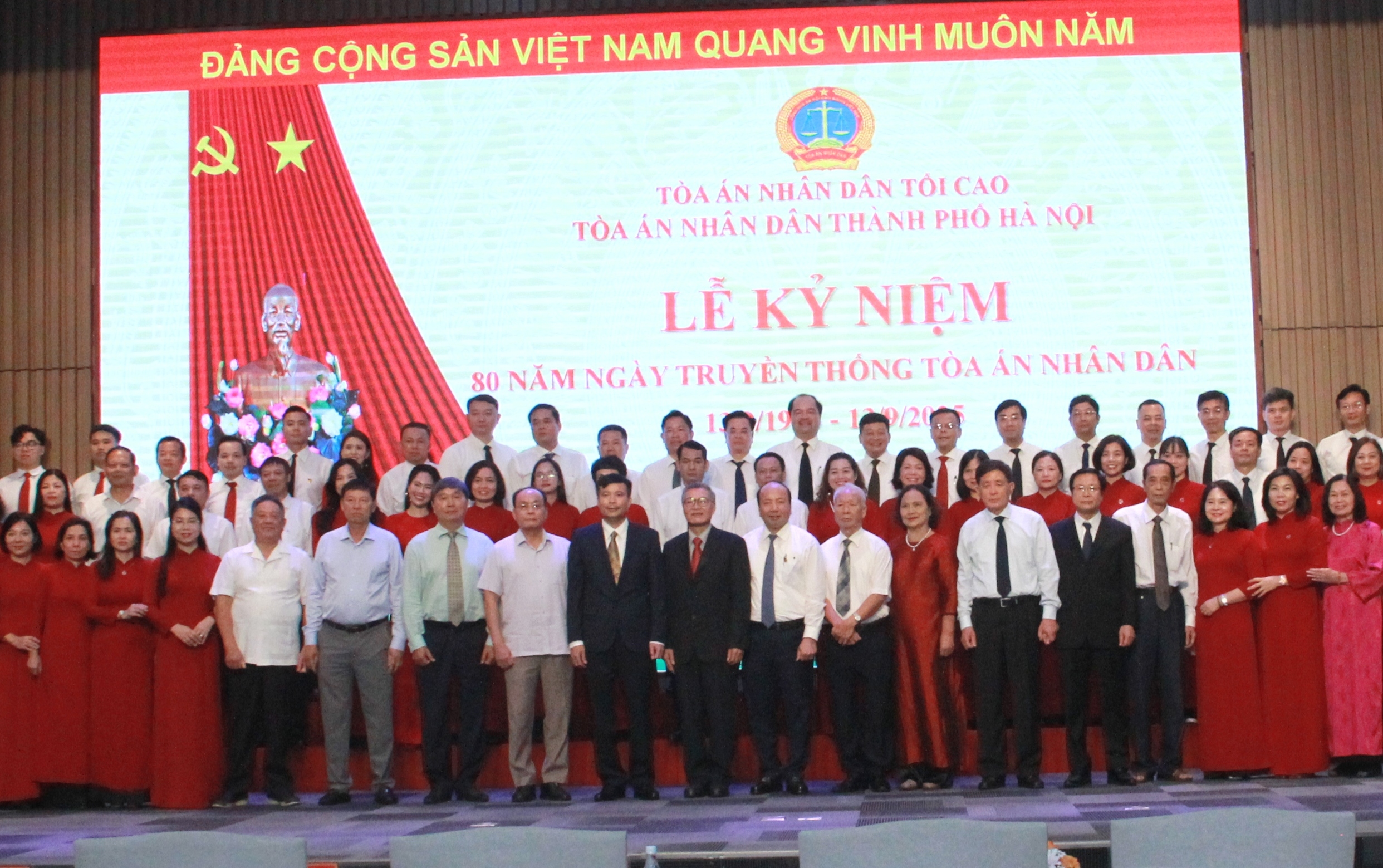 TAND TP Hà Nội long trọng kỷ niệm 80 năm Ngày truyền thống Tòa án nhân dân