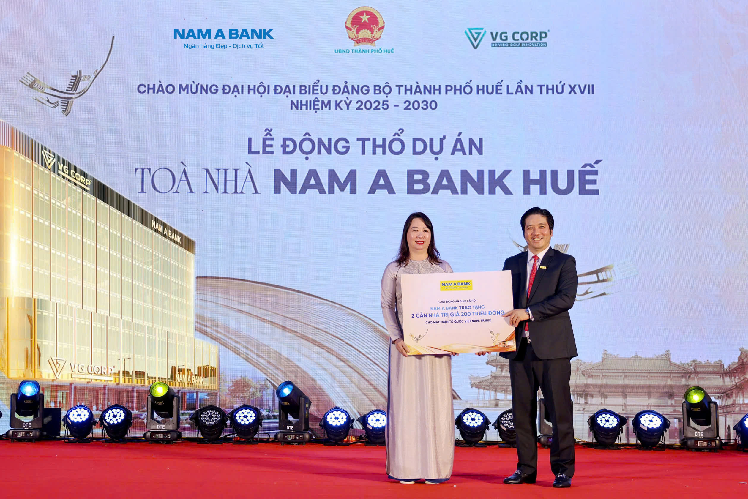 Lễ động thổ tòa nhà Nam A Bank Huế - công trình xanh gắn kết hành trình di sản miền trung
