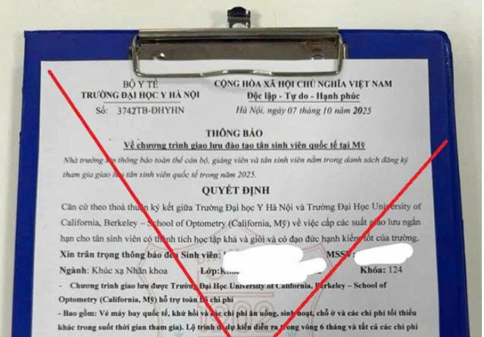 Đại học Y Hà Nội cảnh báo giả mạo, sinh viên và phụ huynh cần lưu ý