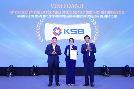 KSB được vinh danh tại giải thưởng “vì tương lai xanh” 2025