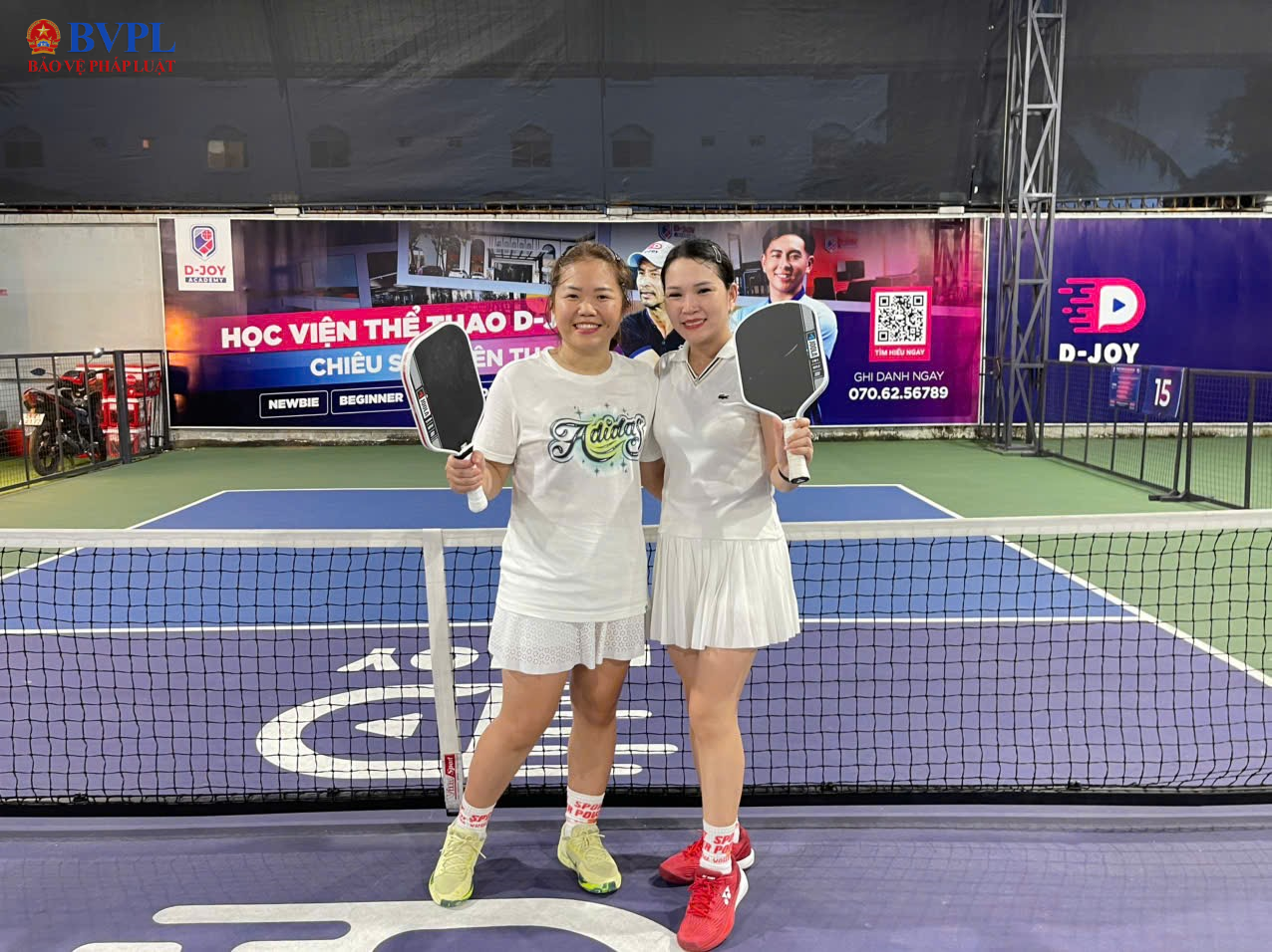 Cặp đôi nữ VKSND tỉnh Sơn La xuất sắc giành ngôi vô địch nội dung đôi nữ nhóm 1