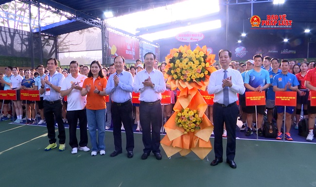 Khai mạc Giải Pickleball Báo Bảo vệ pháp luật mở rộng lần thứ I, năm 2025