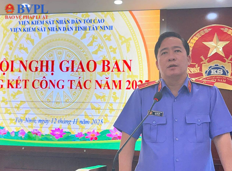 VKSND tỉnh Tây Ninh giao ban tổng kết công tác năm 2025