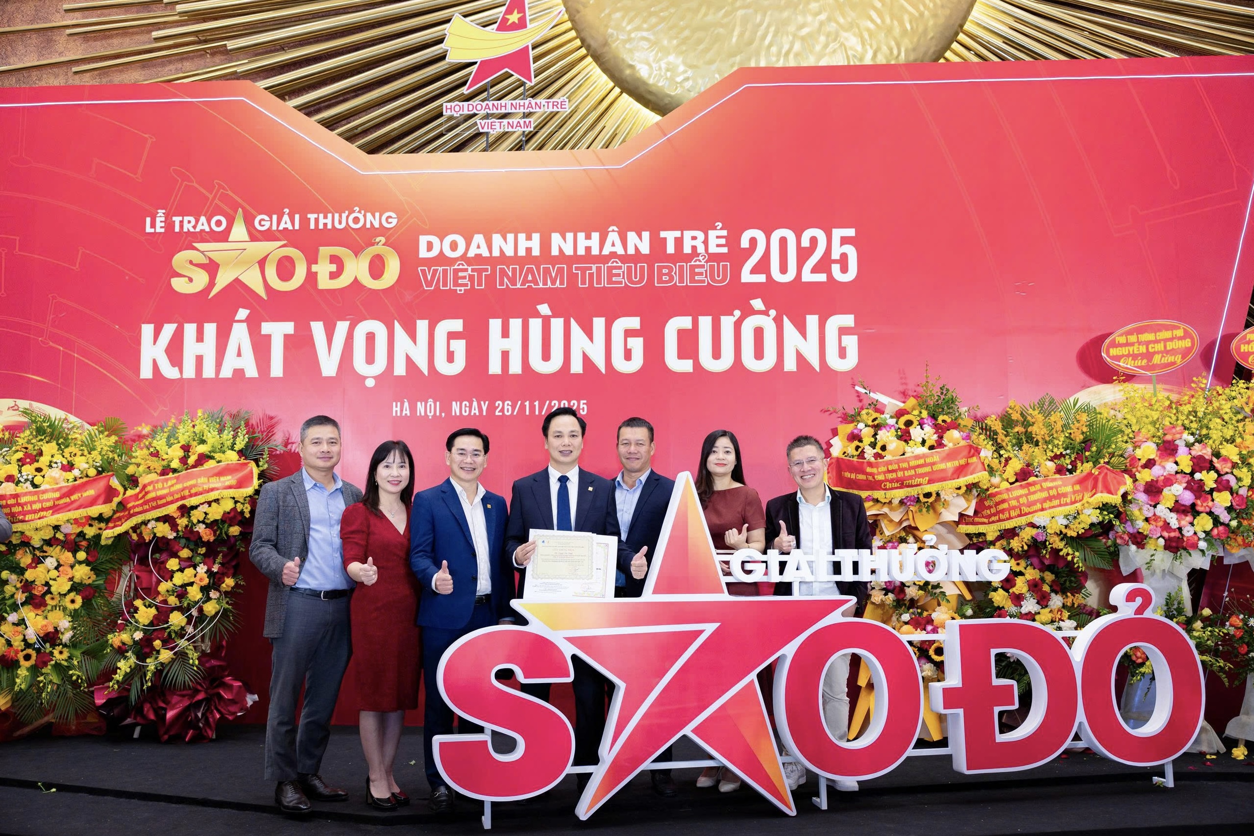 UDIC Tổng Giám đốc Nguyễn Văn Luyến được vinh danh Doanh nhân trẻ tiêu biểu 2025