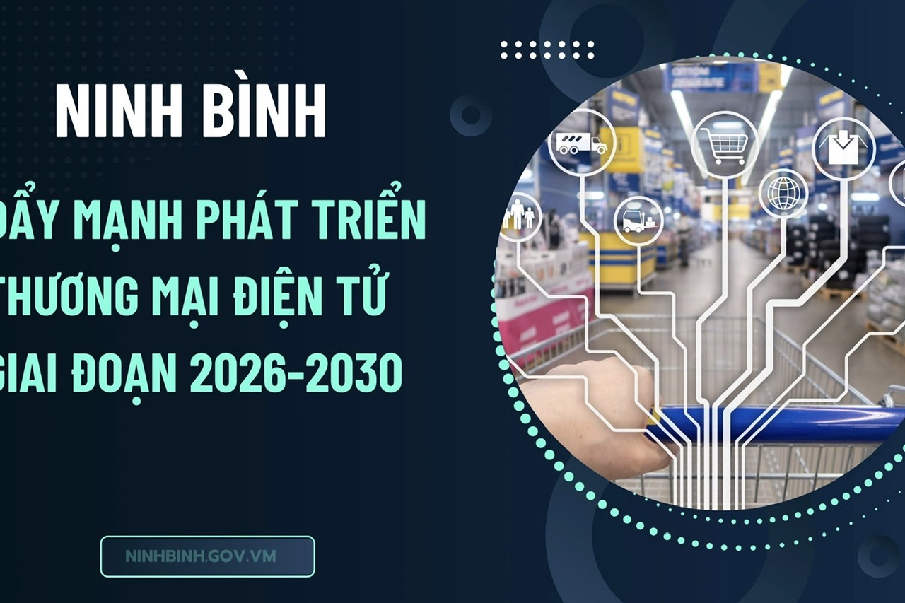 Ninh Bình tăng tốc thương mại điện tử 2026–2030 Mục tiêu 80 thanh toán số và 70 doanh nghiệp lên sàn