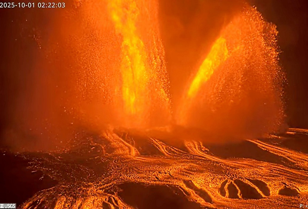 Núi lửa mạnh bậc nhất thế giới Kilauea ở Hawaii phun trào dữ dội