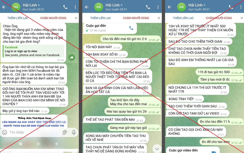 Công an TP Hà Nội cảnh báo đừng để mất tiền vì vài phút chat sex trên mạng