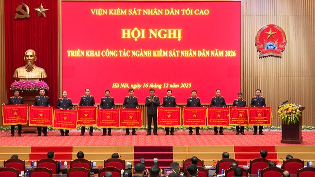 22 đơn vị trong ngành Kiểm sát nhân dân được Chính phủ tặng Cờ thi đua xuất sắc năm 2025