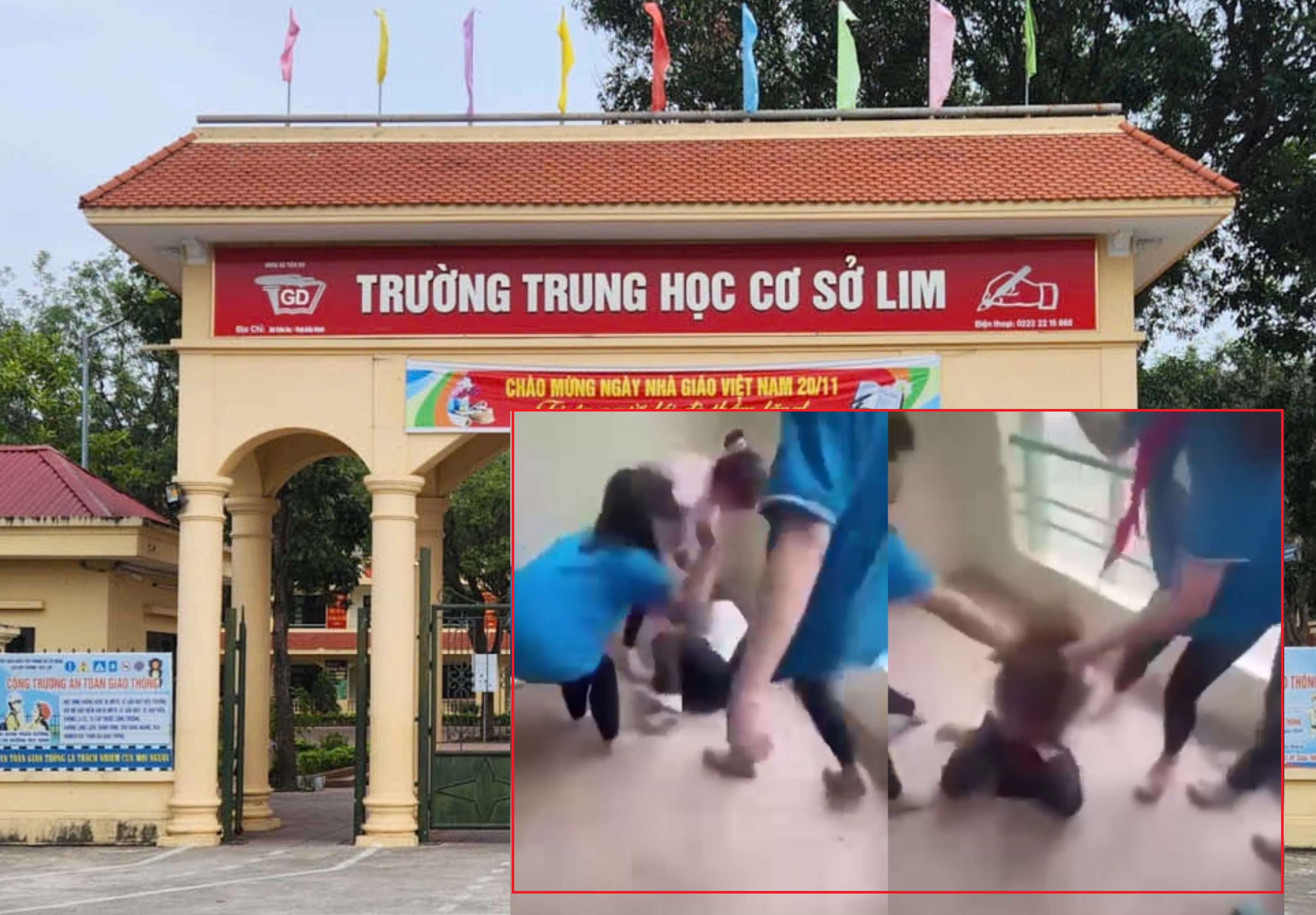 Phẫn nộ nữ sinh Trường THCS Lim bị nhóm bạn đánh hội đồng phải nhập viện