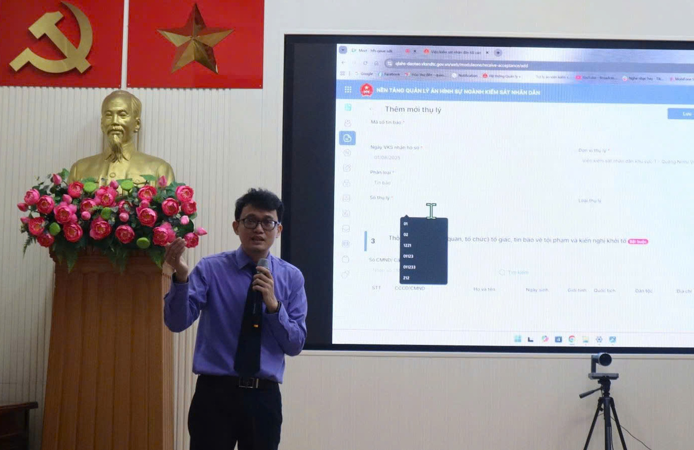 VKSND tỉnh Hưng Yên Tập huấn nền tảng Quản lý án hình sự