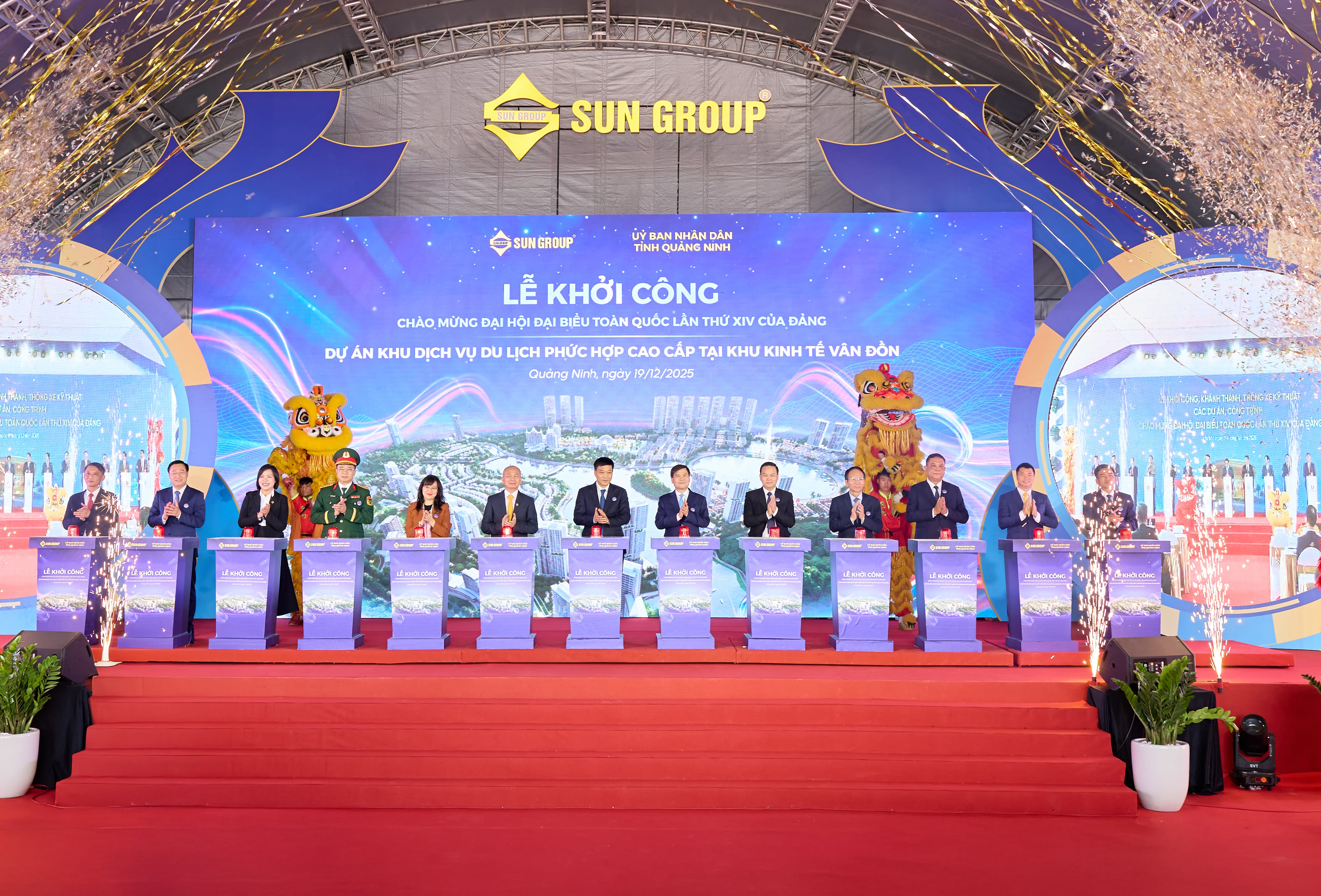 Sun Group đồng loạt khởi công 5 dự án tổng vốn đầu tư gần 150 nghìn tỉ đồng