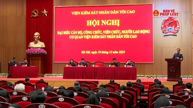 VKSND tối cao tổ chức Hội nghị đại biểu cán bộ, công chức, viên chức, người lao động