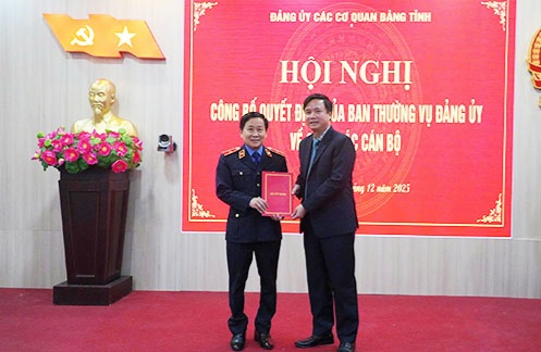 Đồng chí Hồ Thanh Hải giữ chức vụ Bí thư Đảng ủy VKSND tỉnh Quảng Trị