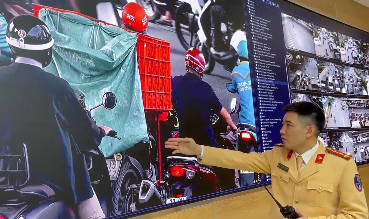 Xử lý nghiêm các trường hợp shipper che biển số xe nhằm “né” camera AI