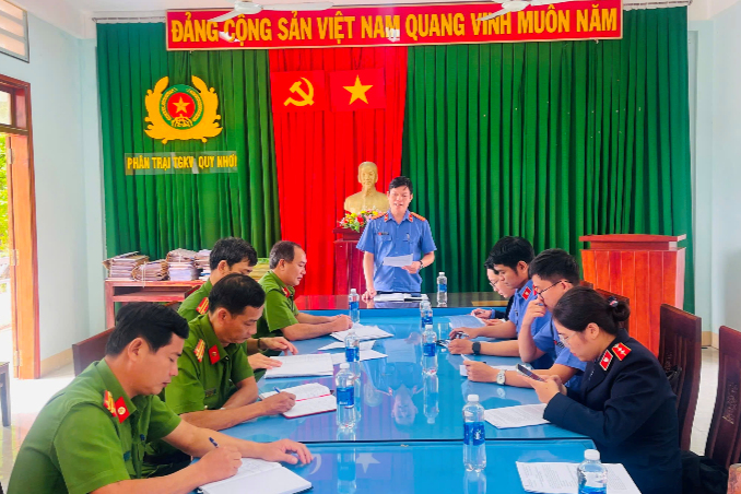 VKSND khu vực 1 - Gia Lai trực tiếp kiểm sát tại Phân trại tạm giam Quy Nhơn