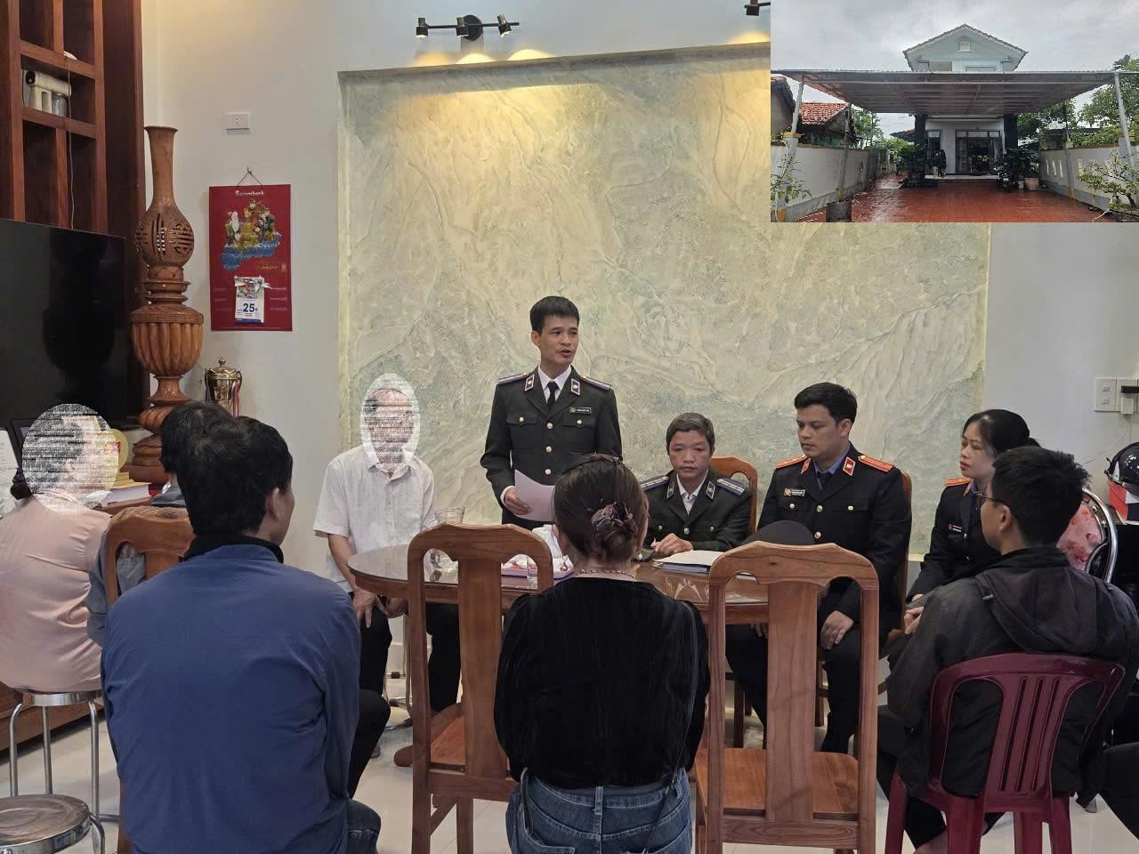 VKSND khu vực 3 - Huế kiểm sát việc cưỡng chế kê biên tài sản thi hành án