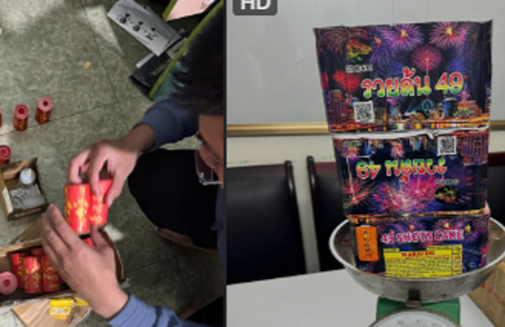 Phát hiện thanh niên “giấu” pháo trong cốp xe máy trước cổng trường học