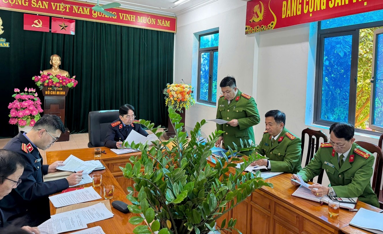 VKSND tỉnh Lai Châu trực tiếp kiểm sát tại Trại tạm giam Công an tỉnh