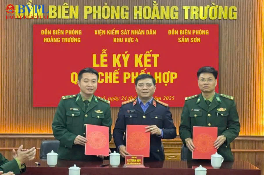 VKSND khu vực 4 - Thanh Hóa ký Quy chế phối hợp với Đồn Biên phòng