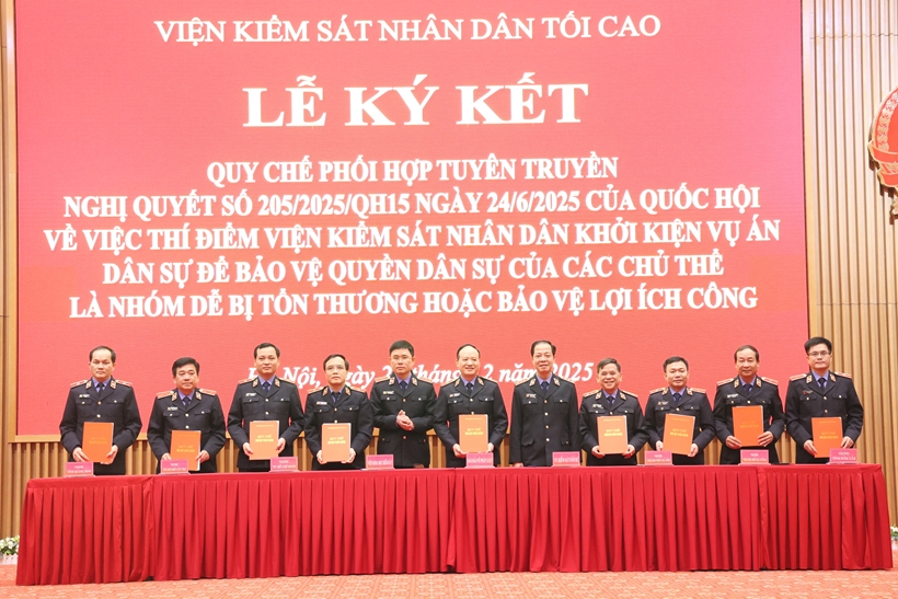 Ký kết, phối hợp tuyên truyền về thí điểm Viện kiểm sát khởi kiện vụ án dân sự công ích