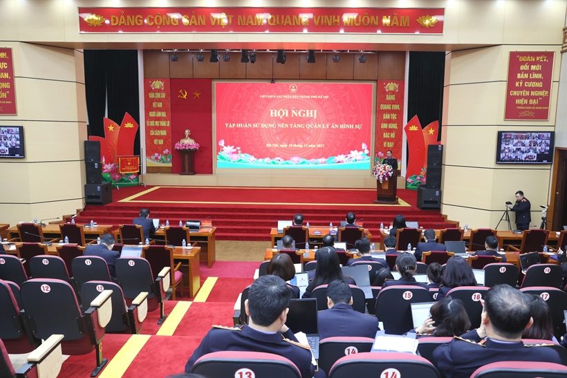 VKSND TP Hà Nội tập huấn sử dụng nền tảng Quản lý án hình sự, sẵn sàng vận hành toàn trình từ 1/1/2026