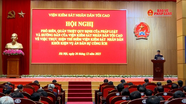 VKSND tối cao quán triệt quy định của pháp luật và hướng dẫn về việc thực hiện thí điểm VKSND khởi kiện vụ án dân sự công ích