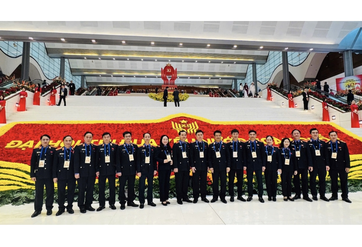 Viện trưởng Nguyễn Huy Tiến và Đoàn đại biểu VKSND dự Đại hội Thi đua yêu nước toàn quốc lần thứ XI