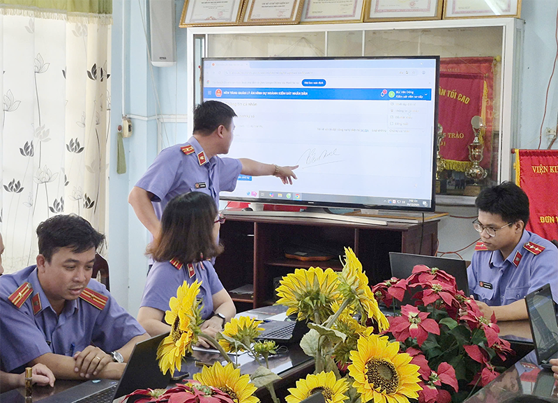 VKSND Khu vực 7 tỉnh Tây Ninh tập huấn sử dụng Nền tảng Quản lý án hình sự