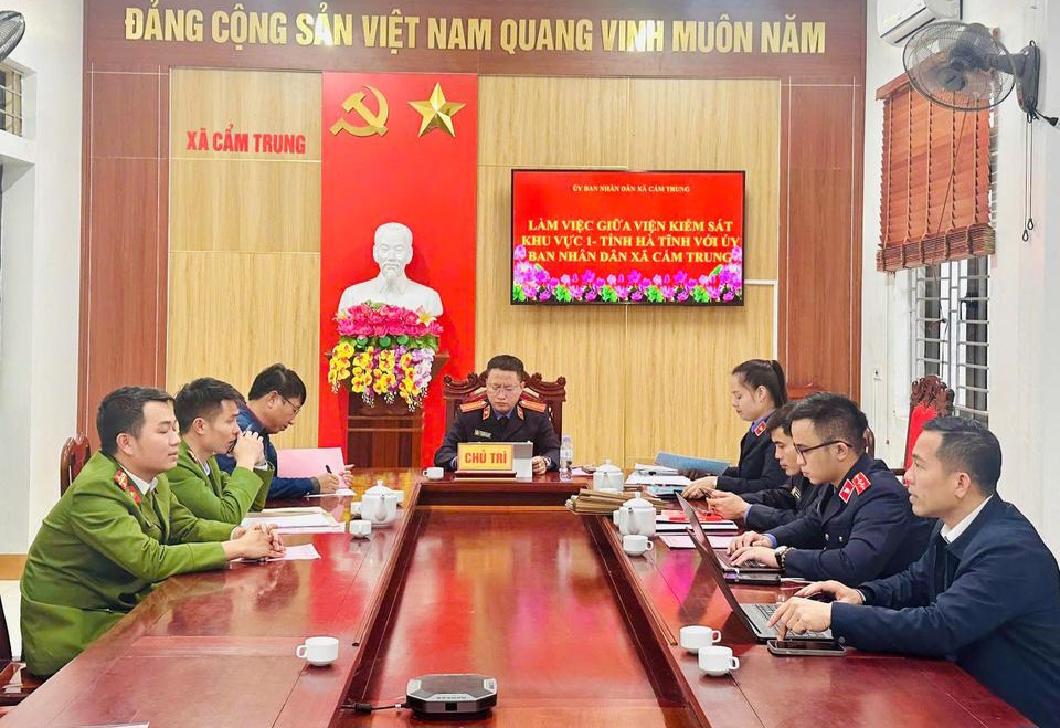 VKSND khu vực 1 - Hà Tĩnh Trực tiếp kiểm sát việc thi hành án hình sự tại 22 UBND xã, phường