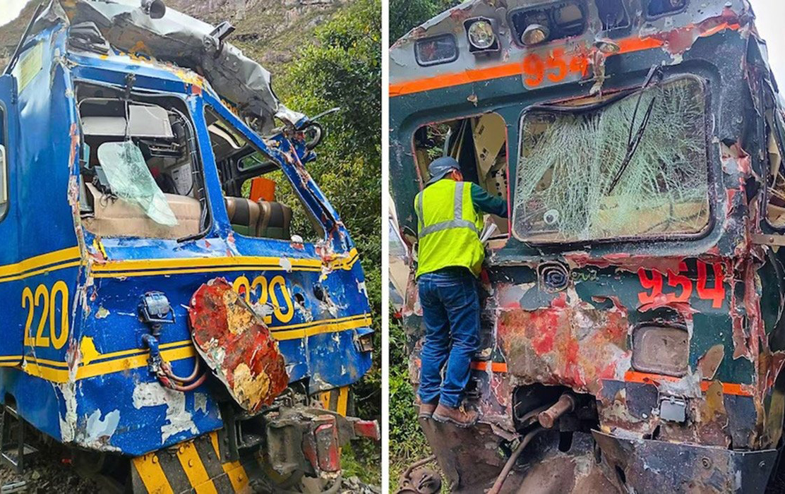 Tàu hỏa đấu đầu trực diện gần thành phố cổ của người Inca, hàng chục người thương vong
