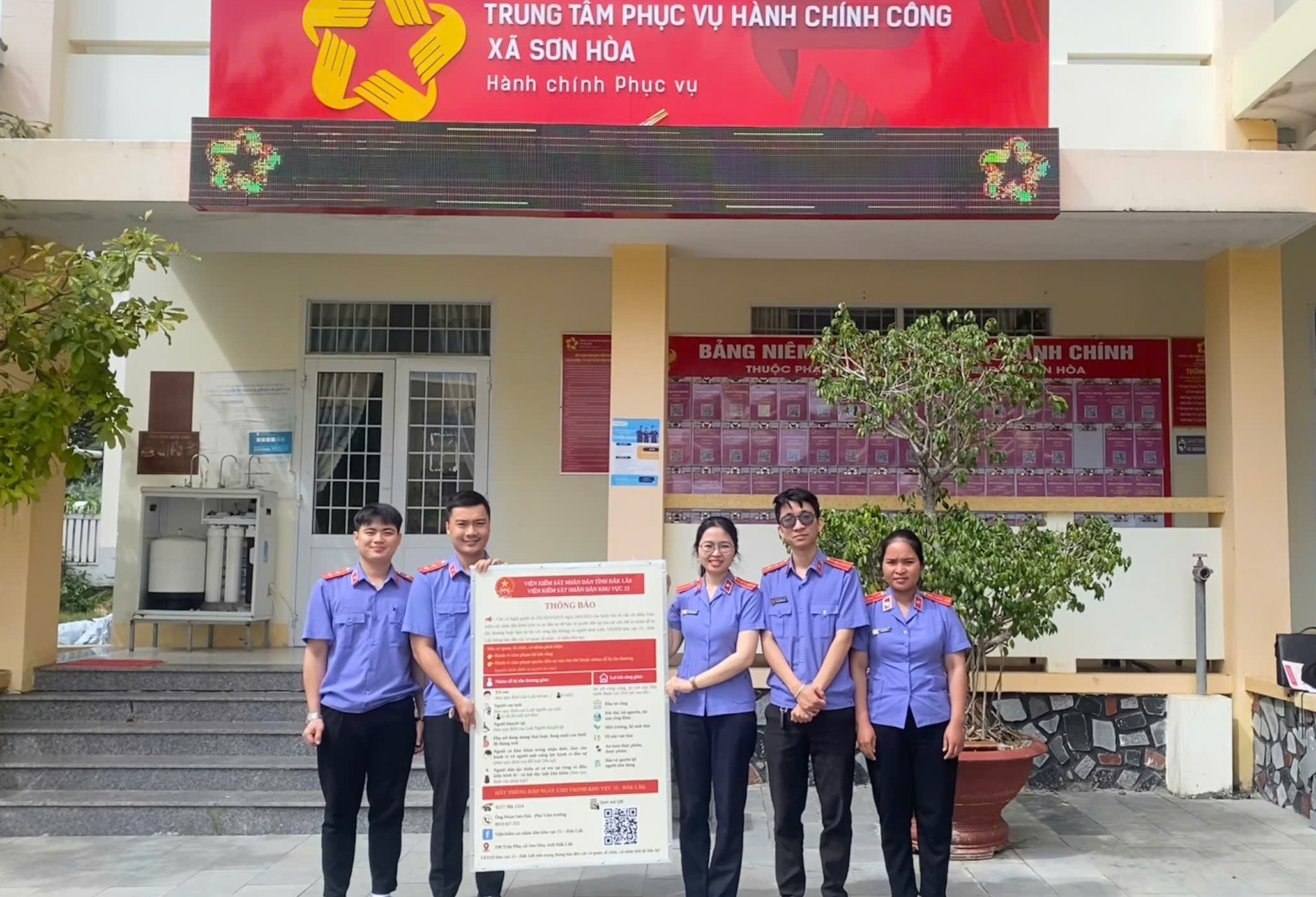 VKSND khu vực 15, tỉnh Đắk Lắk tuyên truyền pháp luật và Nghị quyết 205 tại xã Sơn Hòa