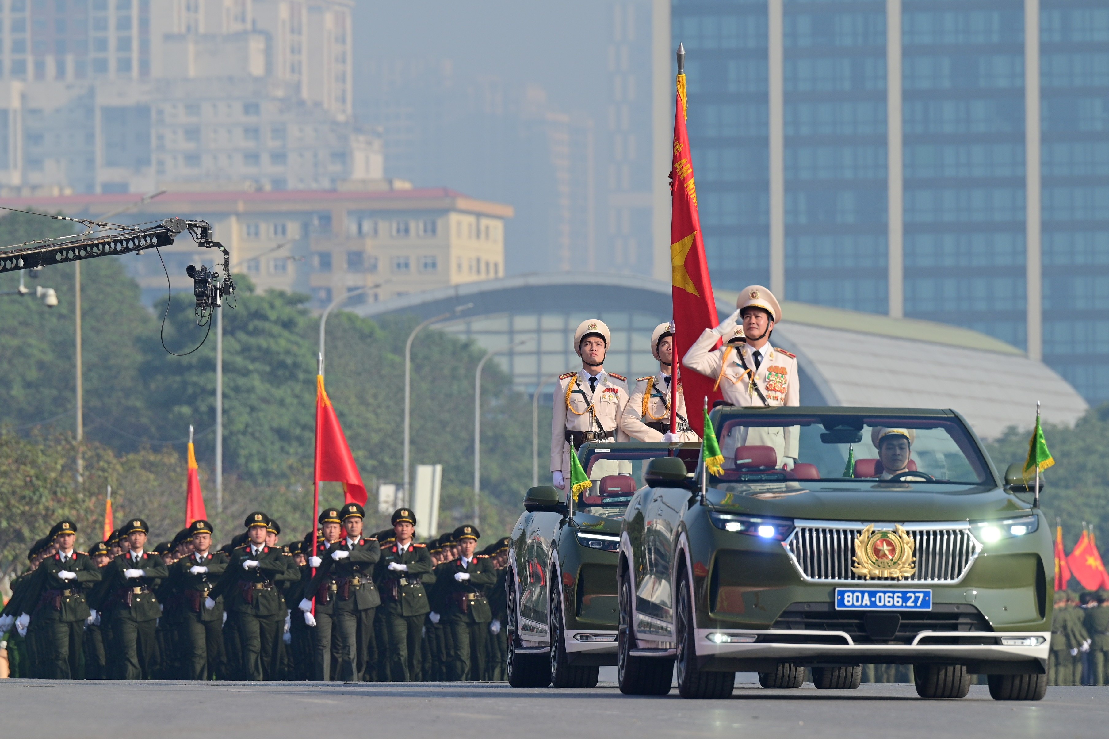 Tổng duyệt Lễ xuất quân và phương án bảo vệ an ninh, trật tự phục vụ Đại hội Đảng toàn quốc