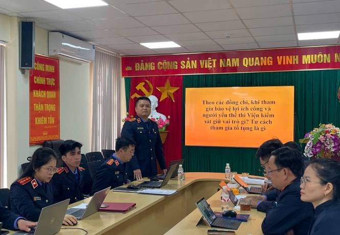 Sinh hoạt chuyên đề thí điểm Viện kiểm sát khởi kiện vụ án dân sự công ích