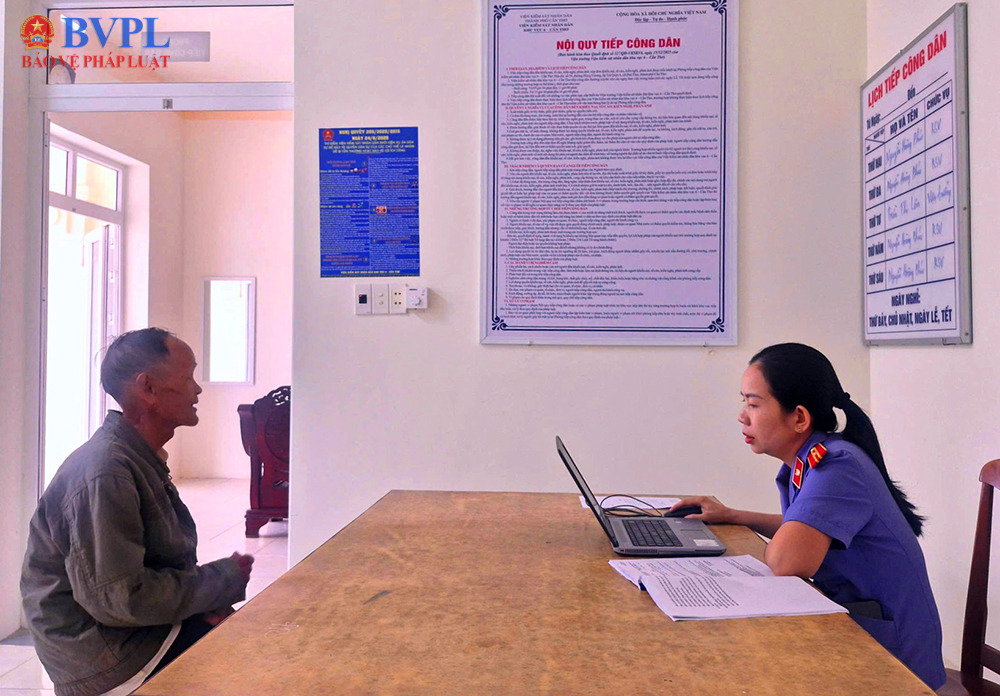 VKSND Khu vực 6 TP Cần Thơ tiếp nhận thông tin về nhóm dễ bị tổn thương