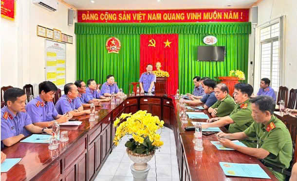 VKSND Khu vực 12 tỉnh Đồng Tháp tăng cường cơ chế phối hợp trong tố tụng hình sự
