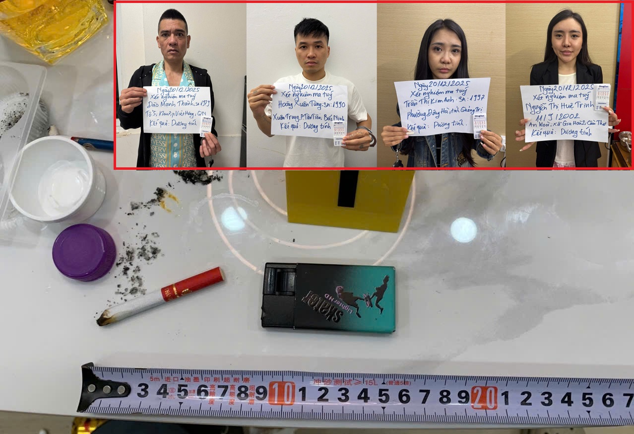 Phát hiện ổ nhóm tổ chức sử dụng ma túy, mua dâm tại chung cư Dragon Castle