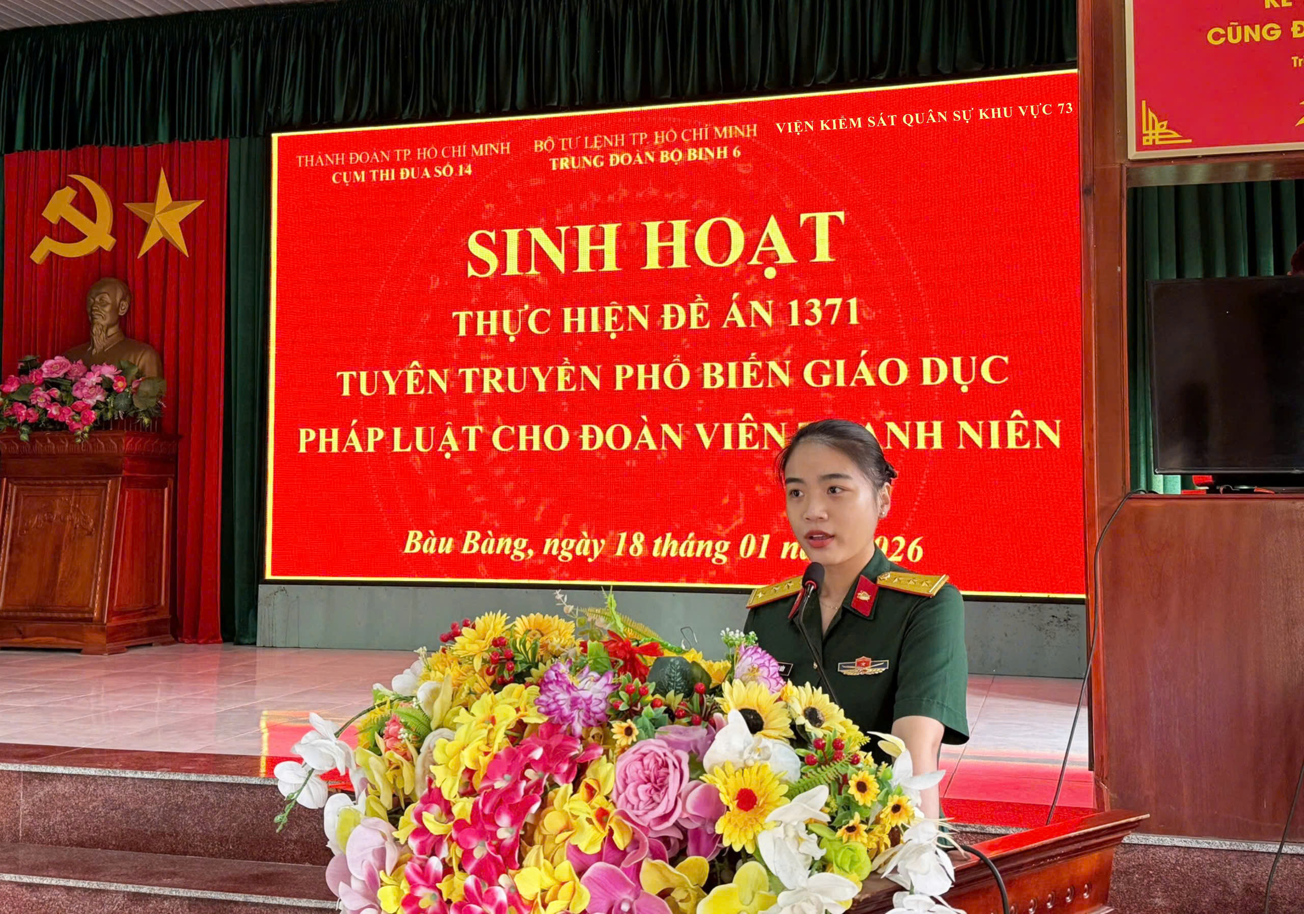 VKS Quân sự Khu vực 73 tăng cường phổ biến pháp luật và thực hiện Đề án 1371 của Chính Phủ