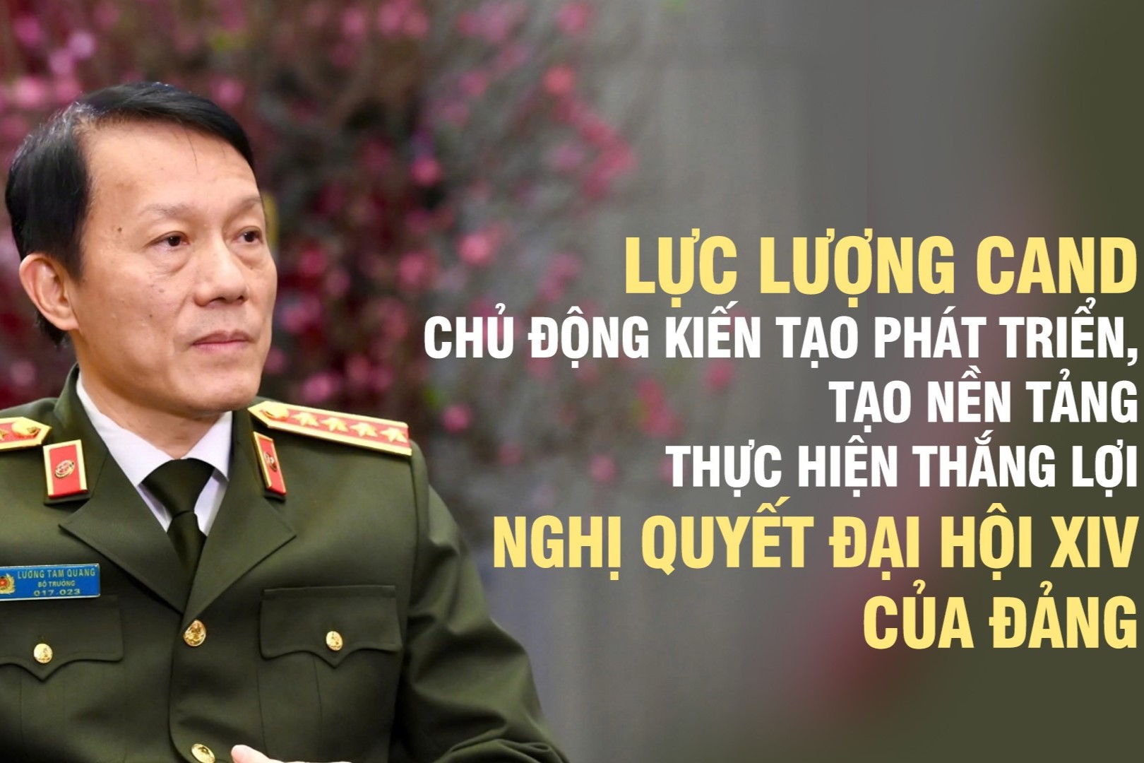 Lực lượng Công an nhân dân tiếp tục gương mẫu, đi đầu thực hiện Nghị quyết Đại hội XIV của Đảng