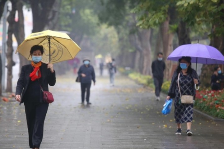 Miền Bắc tiếp tục mưa phùn kèm theo sương mù, Nam Bộ ngày nắng